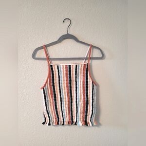 Justify Smock Striped Tank Top M